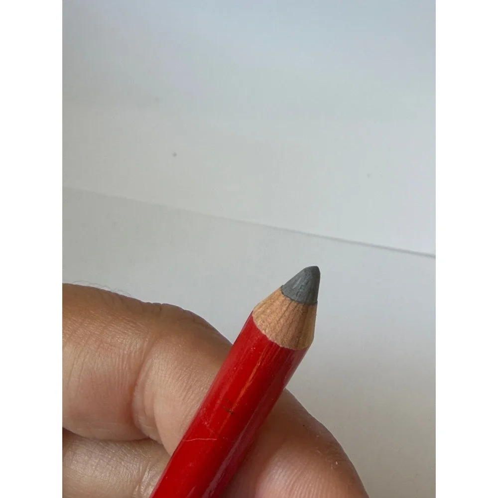 Vintage Maybelline Velvet Black Eyeliner Pencil Red Wood Barrel Classic Makeup